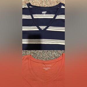 LANDS’ END and TAHARI long sleeved tops.  Perfect for fall.